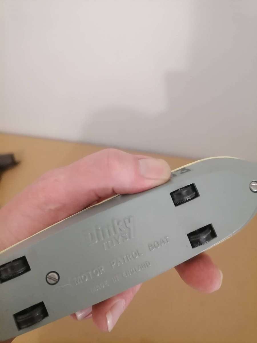 DINKY MOTOR PATROL BOAT DIECAST TOY ENGLAND - 17 CM - MINT CONDITION