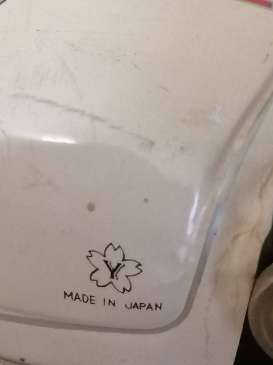 1957 FORD JAPANESE TIN POLICE CAR BY YONEZAWA NR FRICTION MECHANISM STILL WORKS 38 CM L X 17 CM B