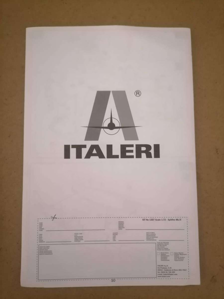 Italeri 1/72 1307 WWII Royal Air Force Spitfire Mk.VI Fighter NEW