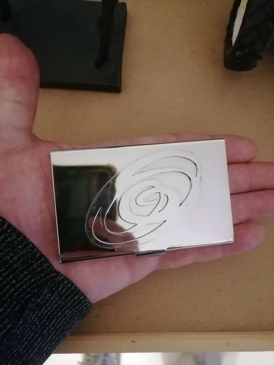 Carrol Boyes Revolution Business Card Case is a polished stainless steel case AMAZING CONDITION