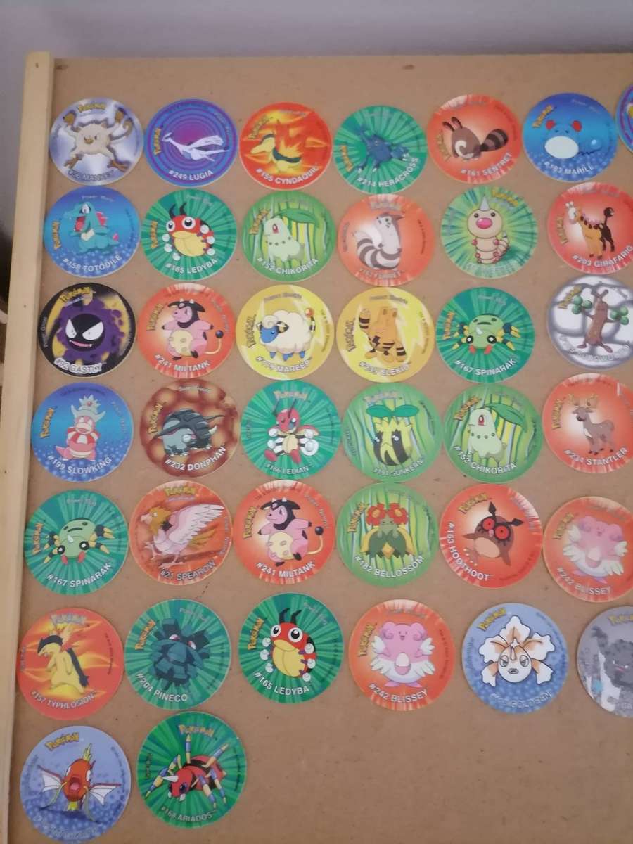 HUGE POKÉMON 290 TAZOS BUNDEL WITH 4 BOOKLETS - Normal, No 2, No 3 & 3D Tazos