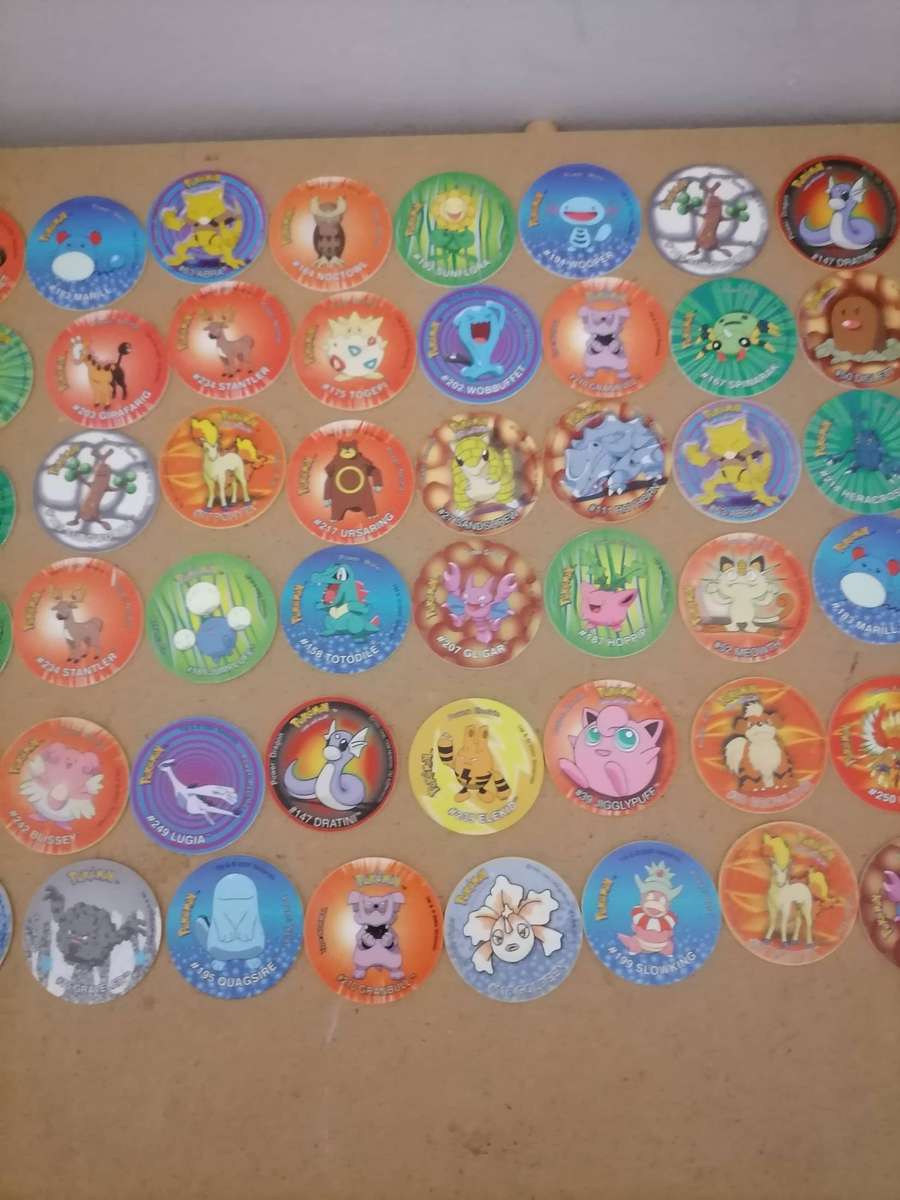 HUGE POKÉMON 290 TAZOS BUNDEL WITH 4 BOOKLETS - Normal, No 2, No 3 & 3D Tazos