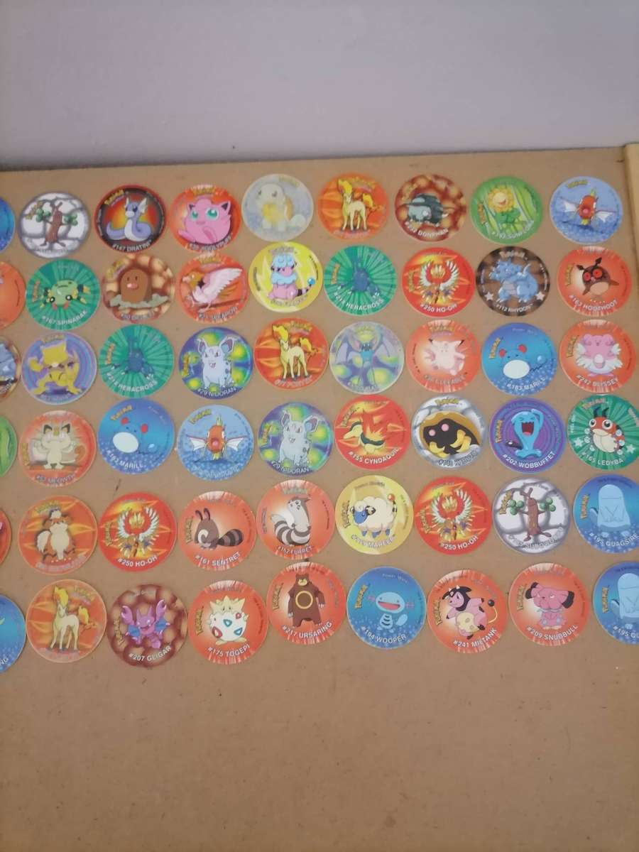 HUGE POKÉMON 290 TAZOS BUNDEL WITH 4 BOOKLETS - Normal, No 2, No 3 & 3D Tazos