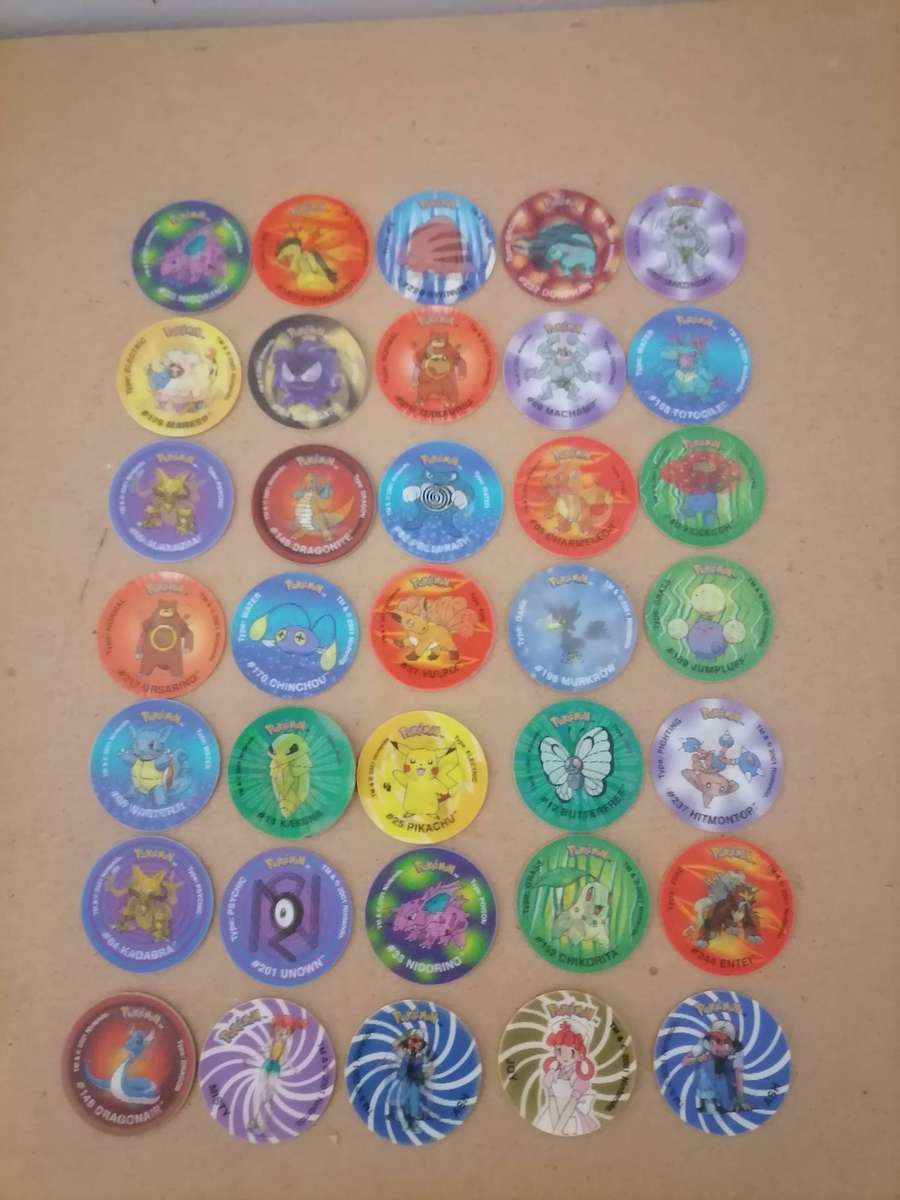 HUGE POKÉMON 290 TAZOS BUNDEL WITH 4 BOOKLETS - Normal, No 2, No 3 & 3D Tazos
