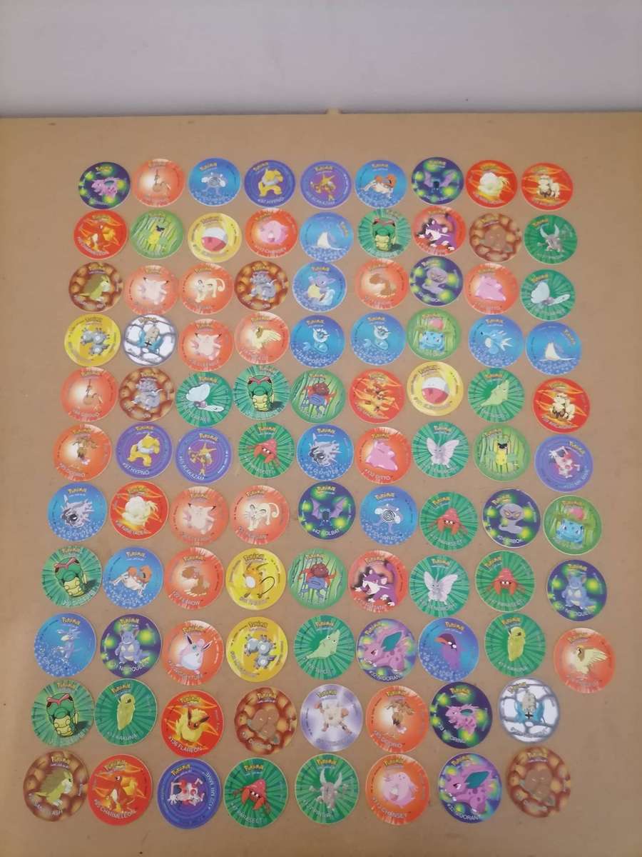 HUGE POKÉMON 290 TAZOS BUNDEL WITH 4 BOOKLETS - Normal, No 2, No 3 & 3D Tazos
