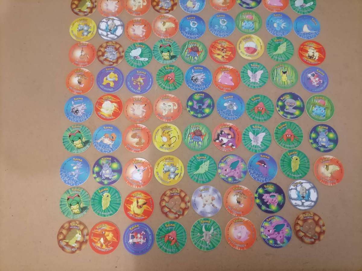 HUGE POKÉMON 290 TAZOS BUNDEL WITH 4 BOOKLETS - Normal, No 2, No 3 & 3D Tazos