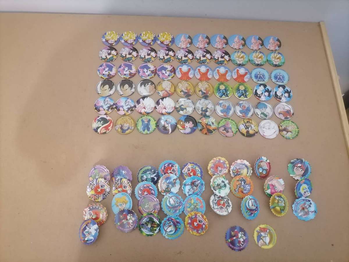 Vintage 60 Dragonball Z Limited Edition Metal Tazos - 32 Simba Spinners