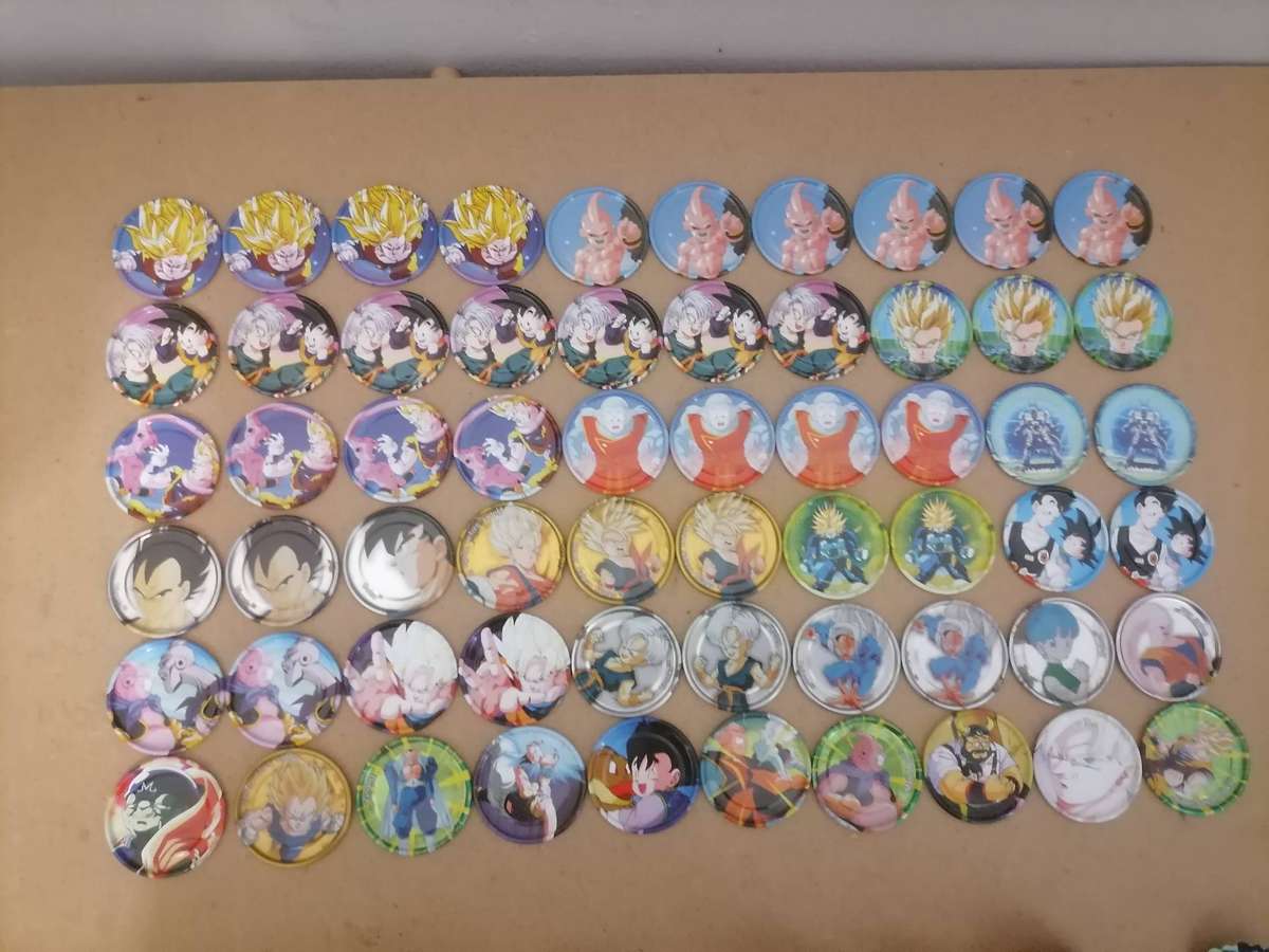 Vintage 60 Dragonball Z Limited Edition Metal Tazos - 32 Simba Spinners