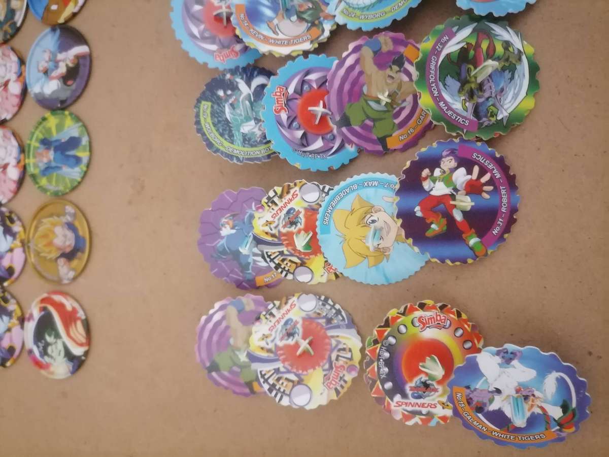 Vintage 60 Dragonball Z Limited Edition Metal Tazos - 32 Simba Spinners