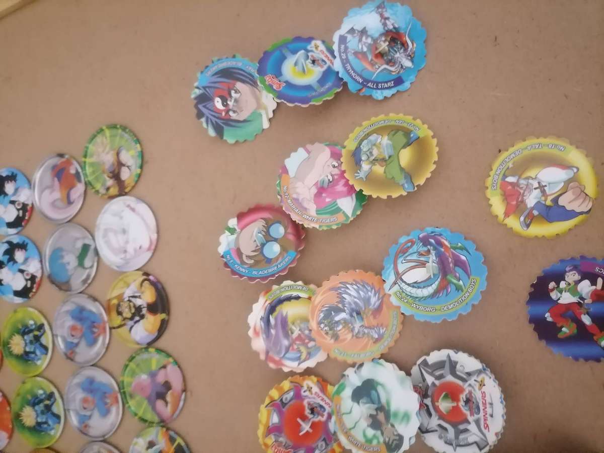 Vintage 60 Dragonball Z Limited Edition Metal Tazos - 32 Simba Spinners