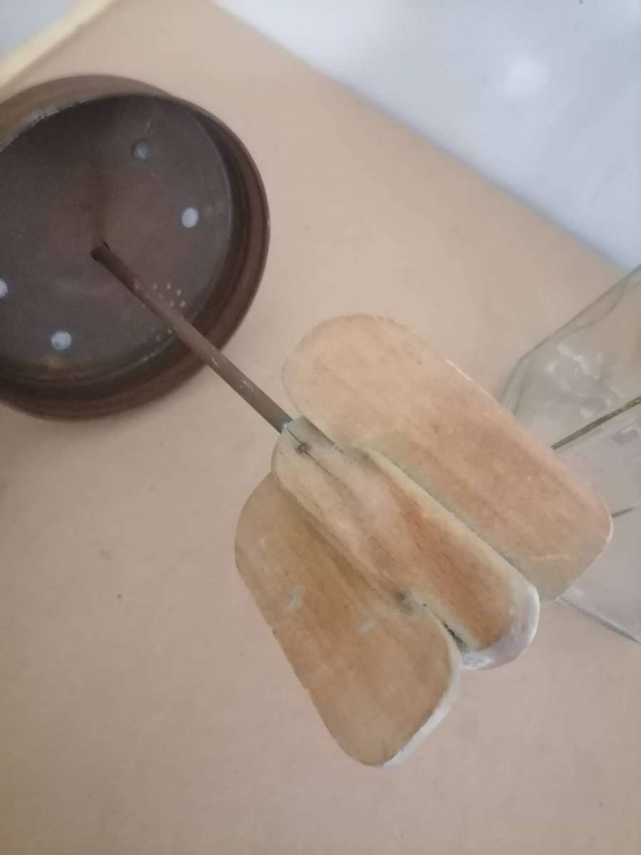 1940'S Vintage Original Glass Blow Butter Churn - BRITISH REGD. 856612 - NOT ORIGINAL BOTTLE