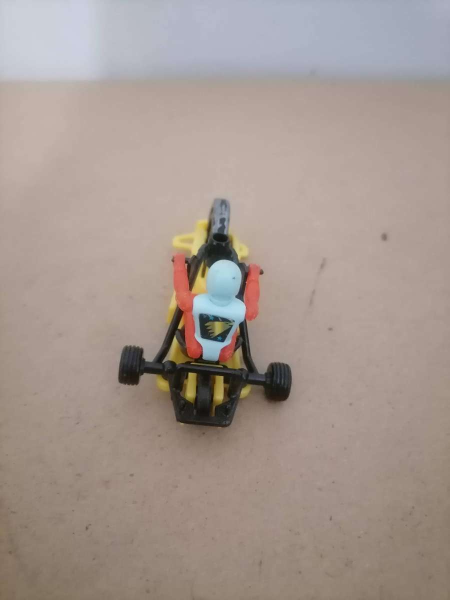 Vintage AFX Pop Cycles by TOMY 1989 - Motorcycle Rip Cord Powered - Big Wheel