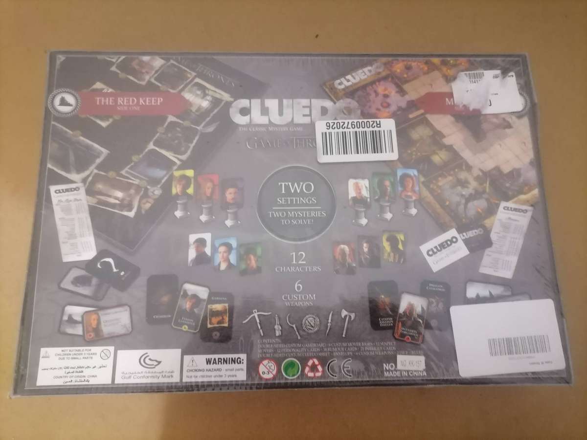 Brand New Sealed Game Of Thrones Cluedo Boardgame!!! Original