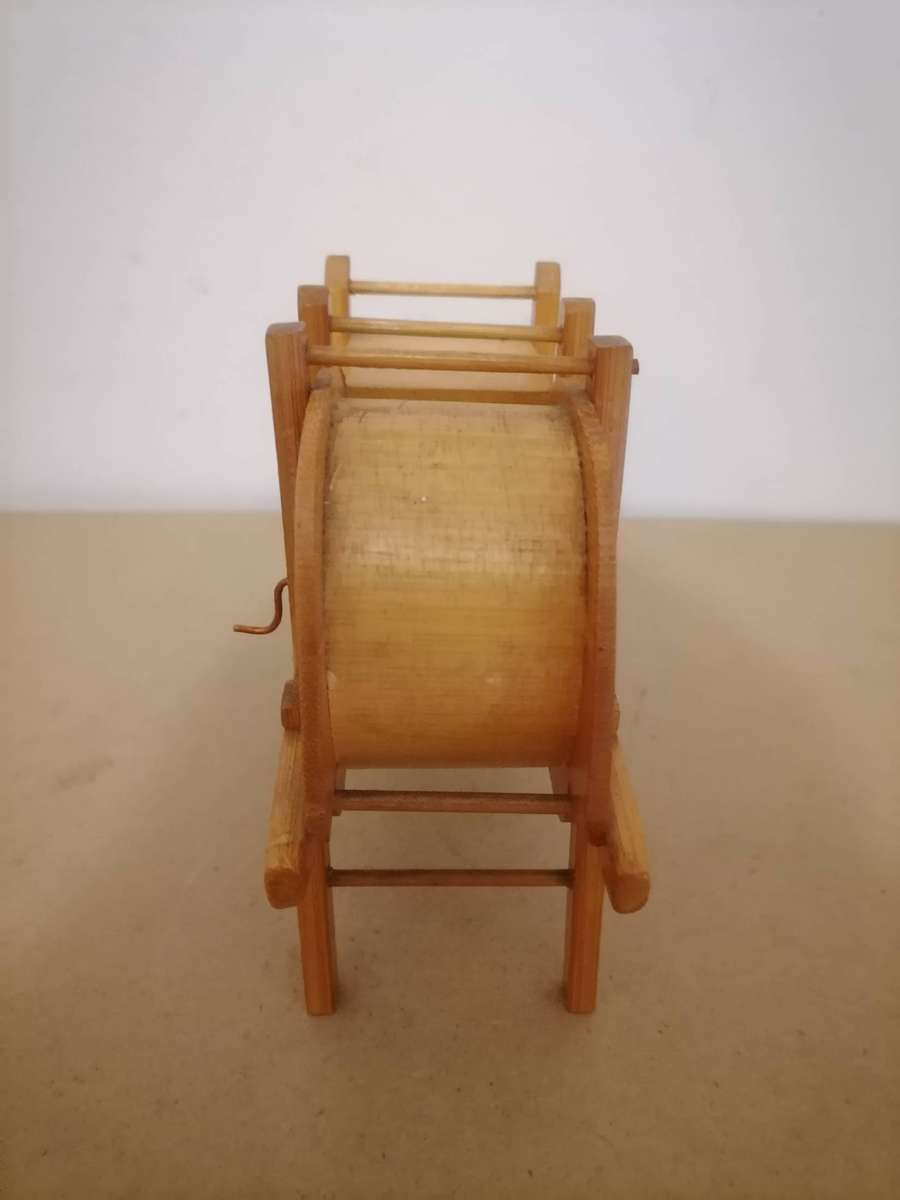 Vintage Handmade Miniature Wood Slucebox Gold Processing - 23 CM L X 17 CM H X 7 CM B MADE FROM BAMB