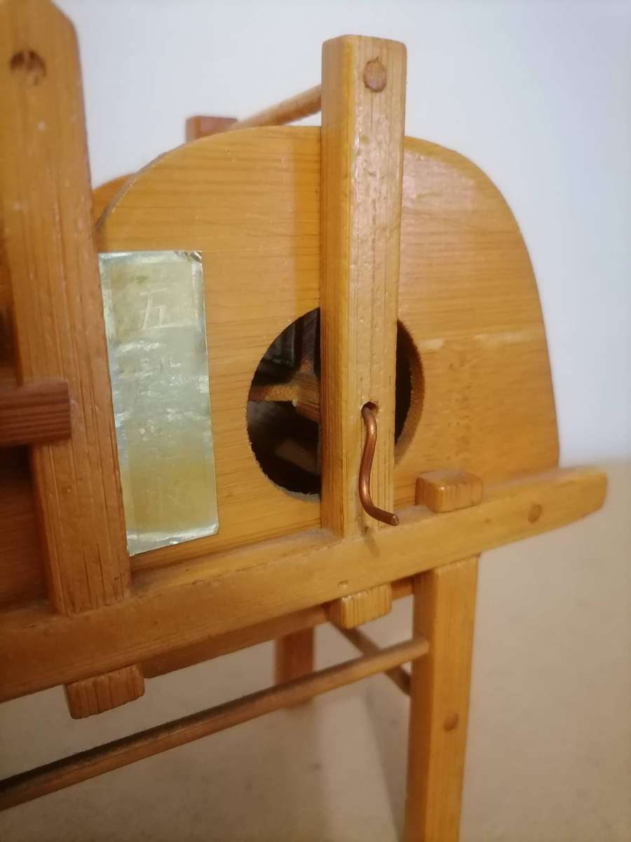 Vintage Handmade Miniature Wood Slucebox Gold Processing - 23 CM L X 17 CM H X 7 CM B MADE FROM BAMB