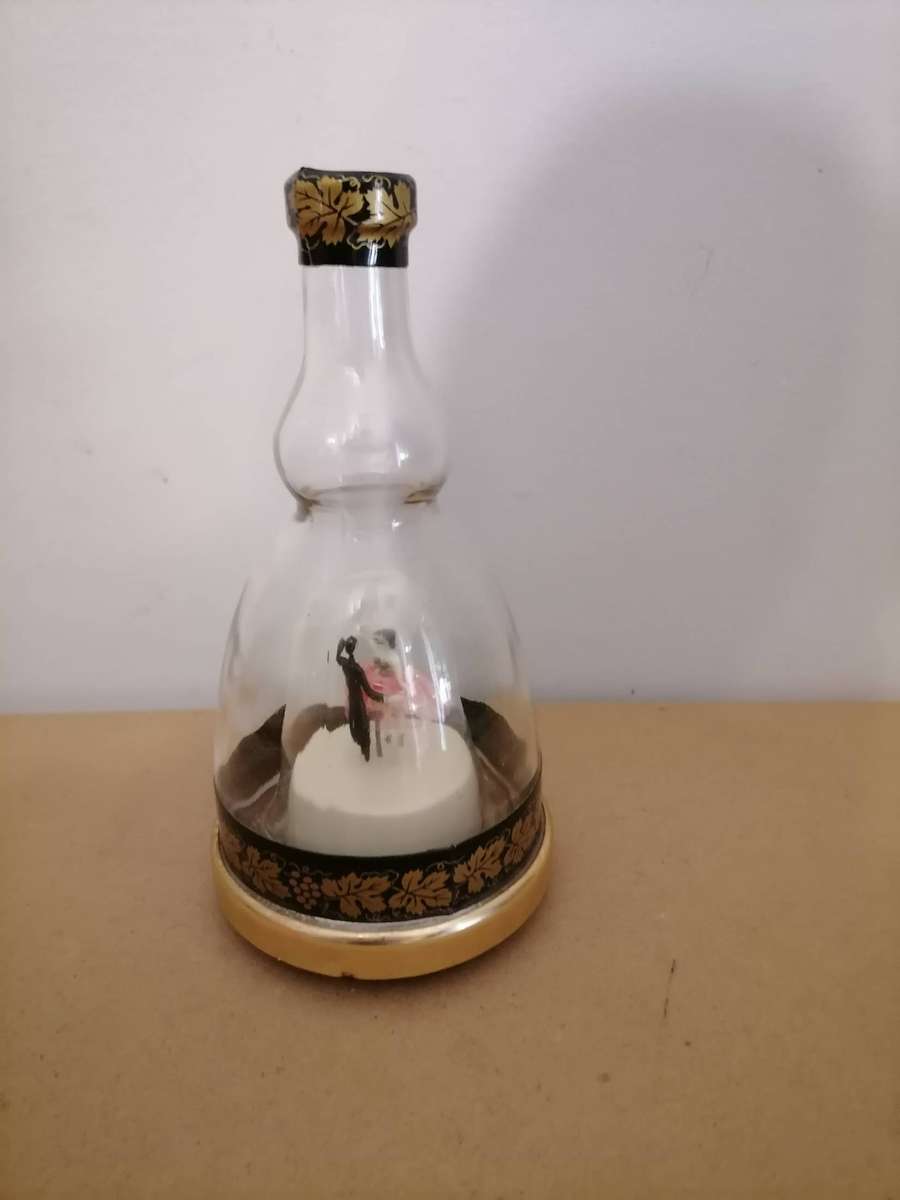1960'S Rare Prince Musical Liquor Bottle Made In Japan Pair of Dancers Music & Motion SWAN LAKE WORK
