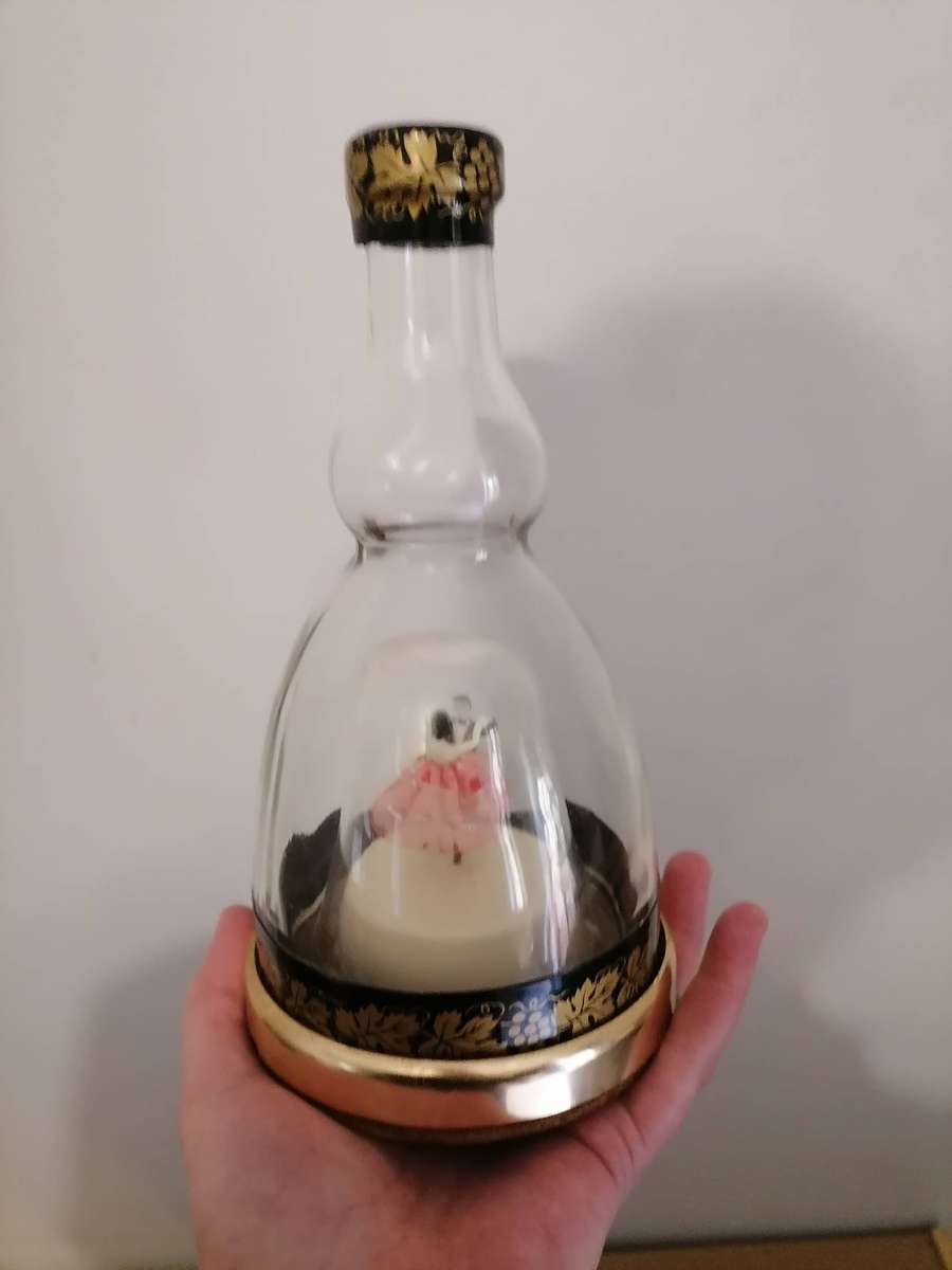 1960'S Rare Prince Musical Liquor Bottle Made In Japan Pair of Dancers Music & Motion SWAN LAKE WORK