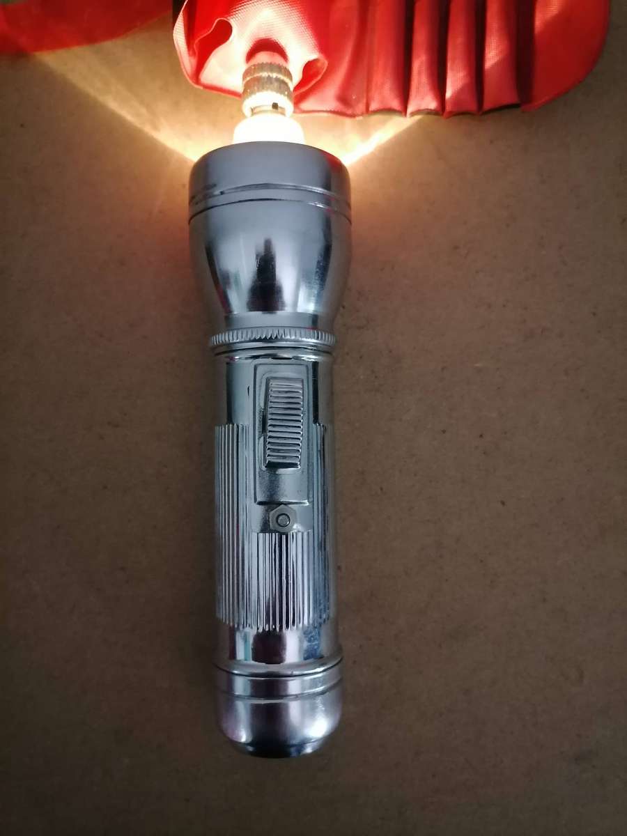 1970'S Vintage Flashlight Screwdriver CONTEX Made in British Hong Kong w/ Glass Lense 100% WORKING
