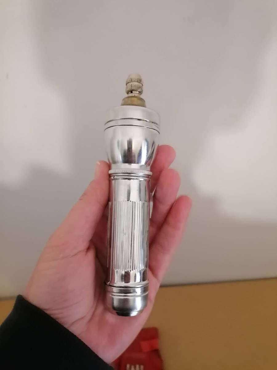 1970'S Vintage Flashlight Screwdriver CONTEX Made in British Hong Kong w/ Glass Lense 100% WORKING