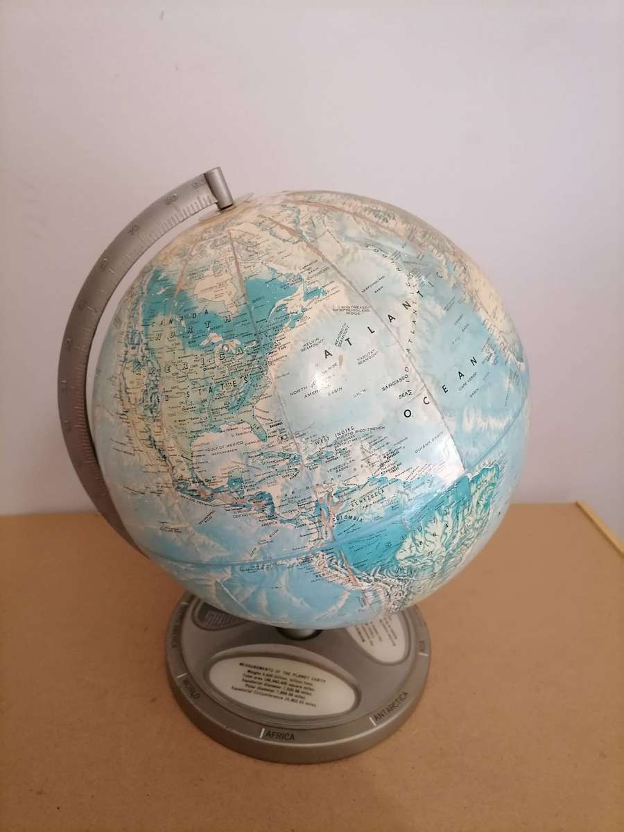 1960'S Vintage Rand McNally Globe - VERY RARE - South West Africa, Rhodesia & Congo