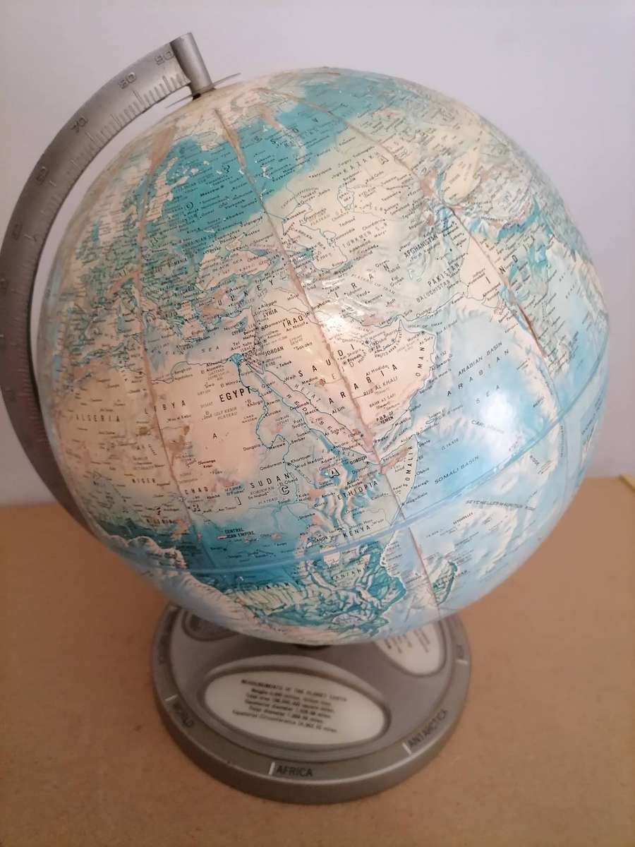1960'S Vintage Rand McNally Globe - VERY RARE - South West Africa, Rhodesia & Congo