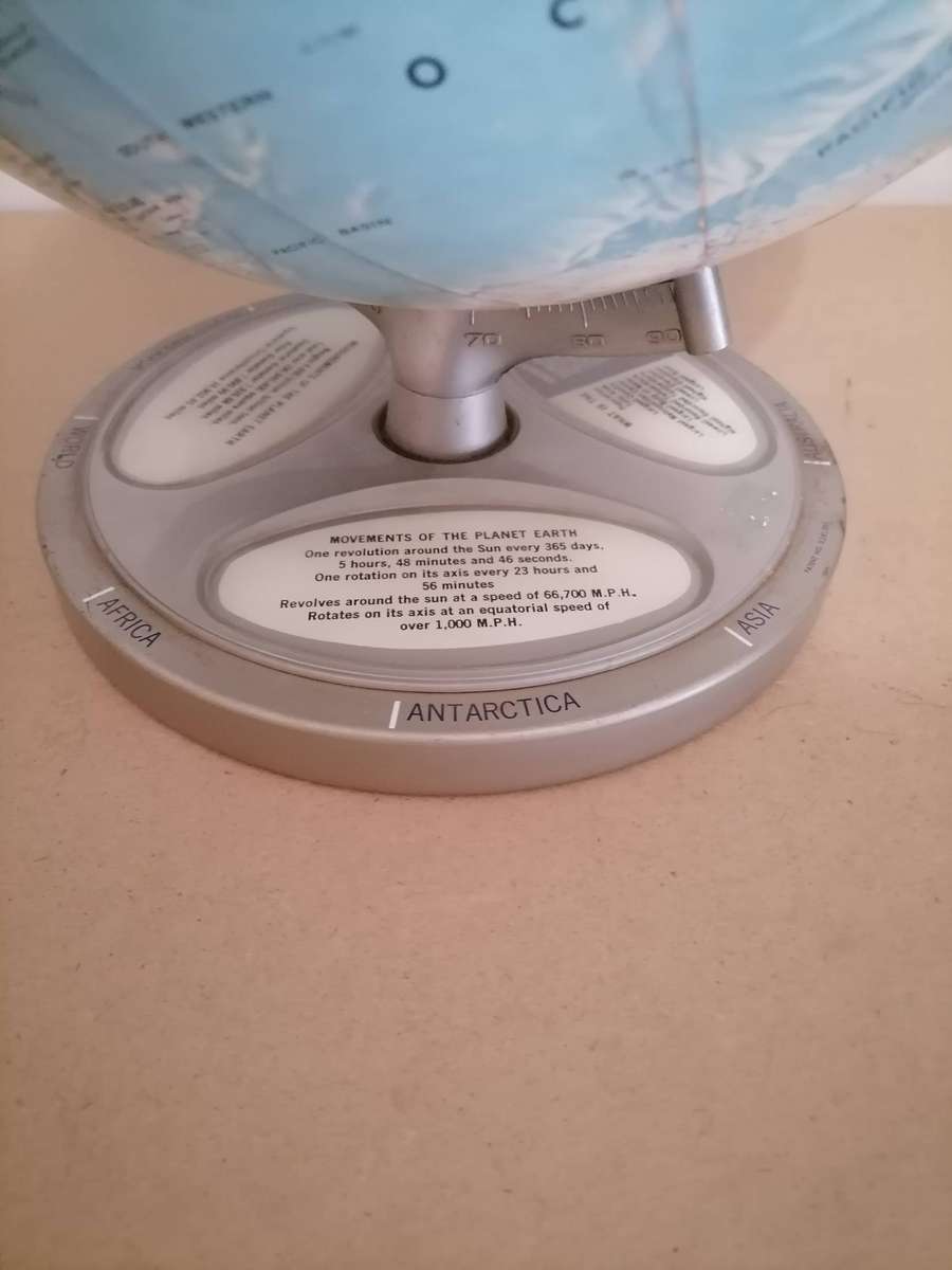 1960'S Vintage Rand McNally Globe - VERY RARE - South West Africa, Rhodesia & Congo