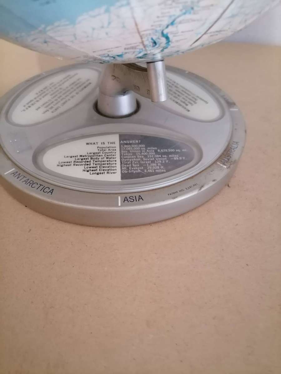 1960'S Vintage Rand McNally Globe - VERY RARE - South West Africa, Rhodesia & Congo