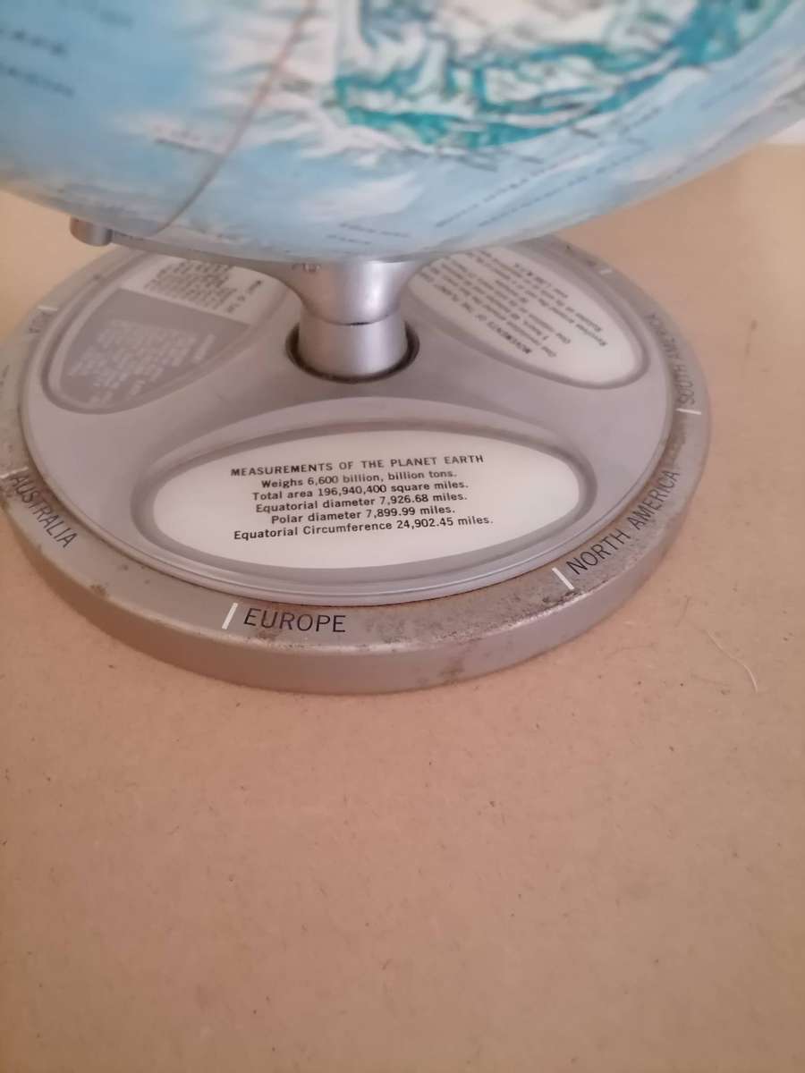 1960'S Vintage Rand McNally Globe - VERY RARE - South West Africa, Rhodesia & Congo