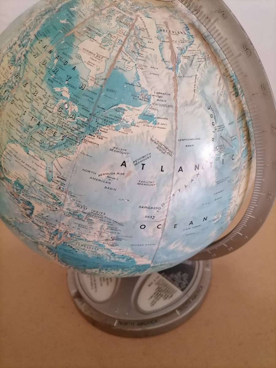 1960'S Vintage Rand McNally Globe - VERY RARE - South West Africa, Rhodesia & Congo