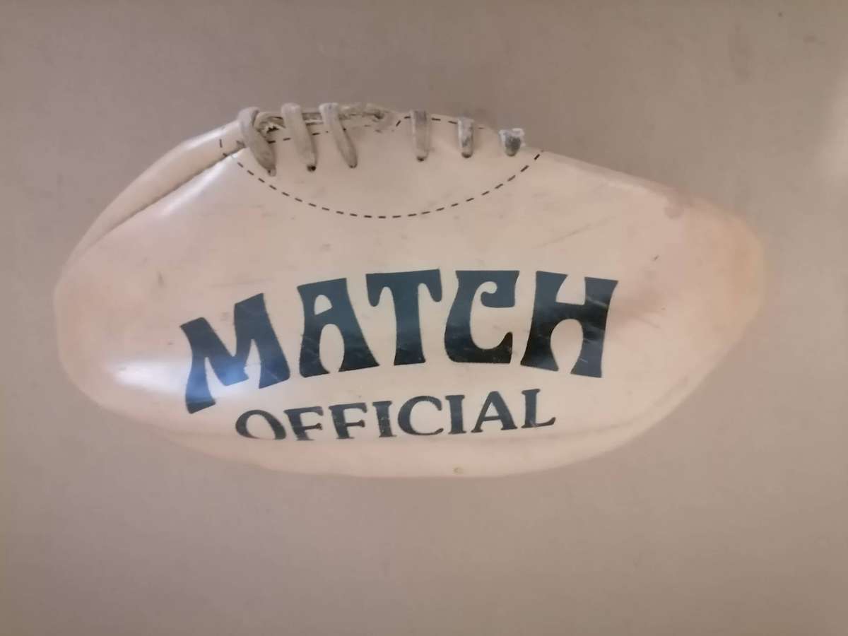 Vintage MATCH OFFICIAL Synthetic Leather Water Proof Rugby Ball