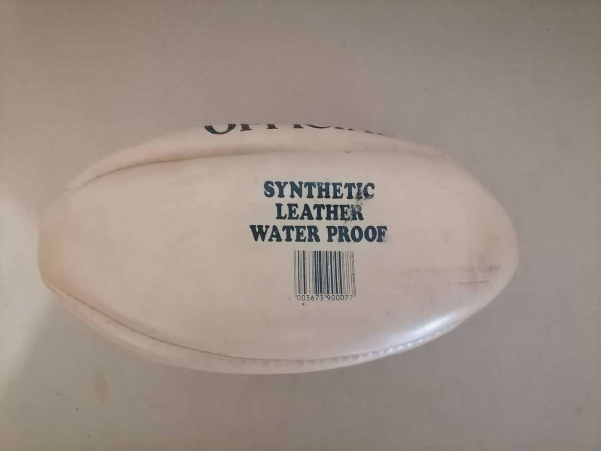 Vintage MATCH OFFICIAL Synthetic Leather Water Proof Rugby Ball