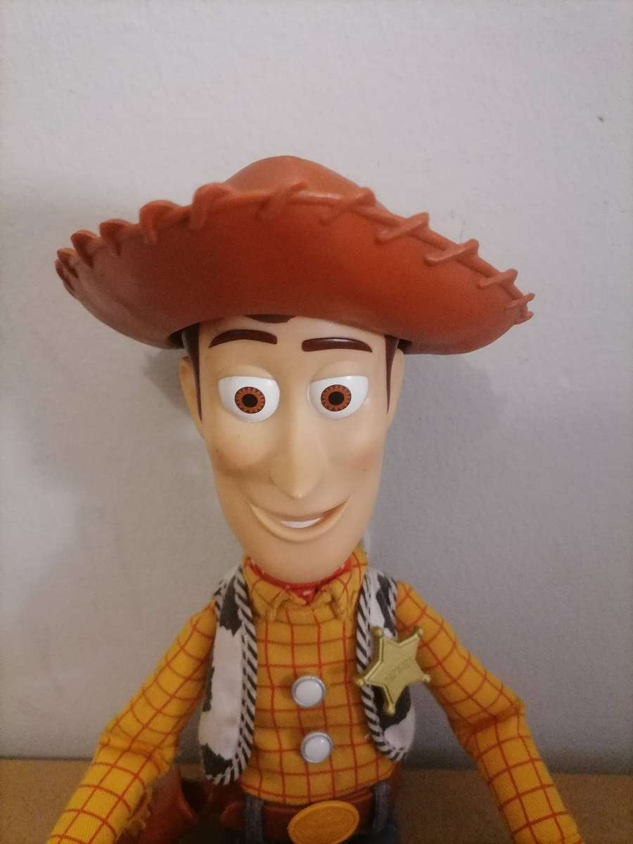 Vintage Original DISNEY THINKWAY Toy Story Woody Interactive Action Figure - 39 CM