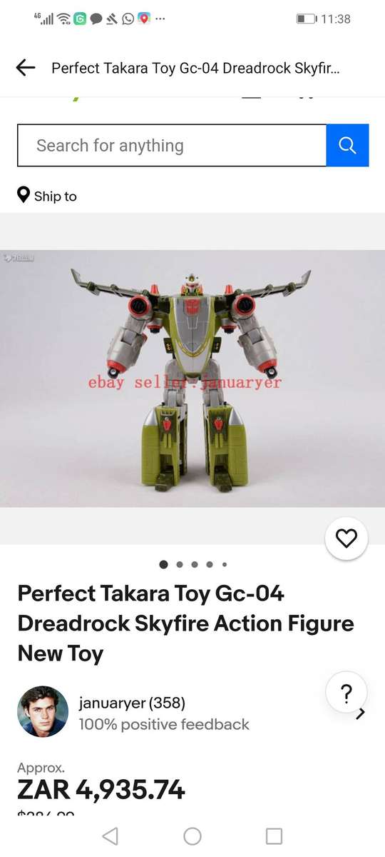 Takara Transformers Galaxy Force GC-04 Dreadlocks Action Figure Ammonite 2004 Hasbro - 30 CM