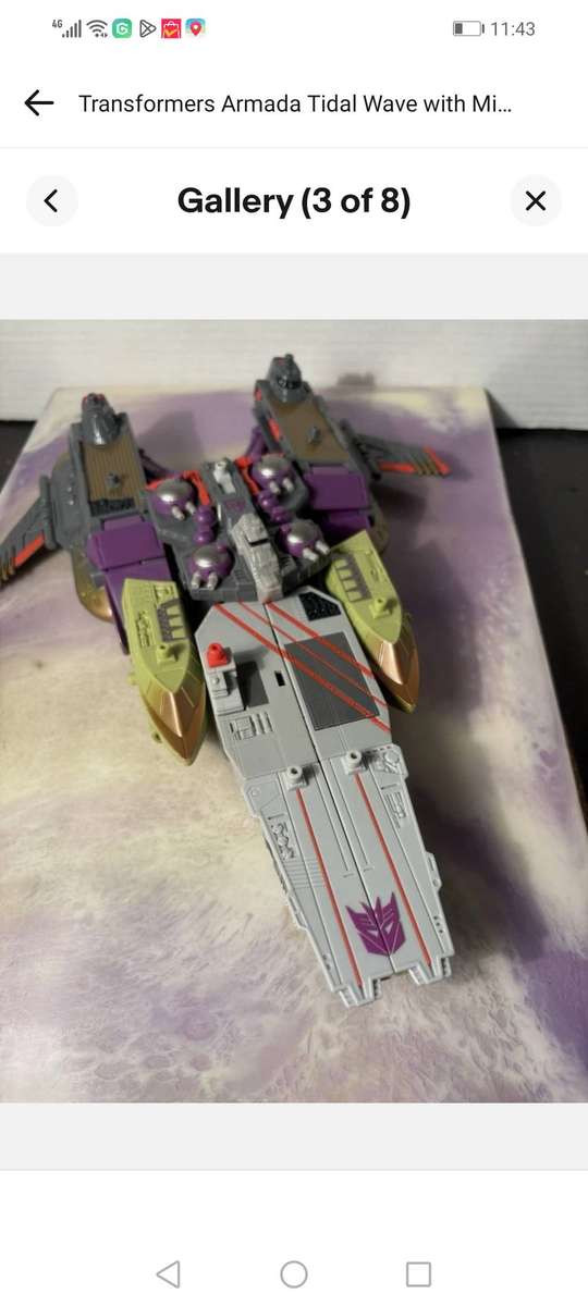 Transformers Armada Tidal Wave Hasbro 2003 with Ramjet! - AMAZING CONDITION - 29 CM H - 20 CM W OPEN