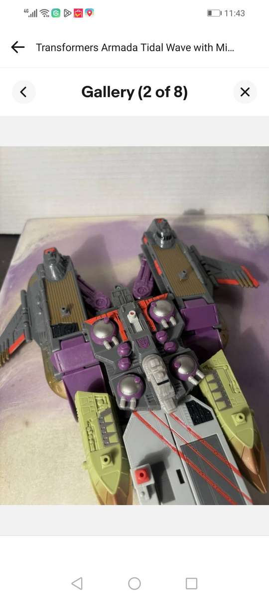Transformers Armada Tidal Wave Hasbro 2003 with Ramjet! - AMAZING CONDITION - 29 CM H - 20 CM W OPEN