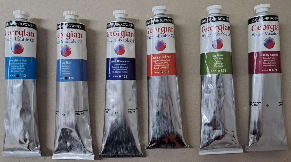 Daler Rowney - Georgian Water Mixable Oil - 200ml Various Colors