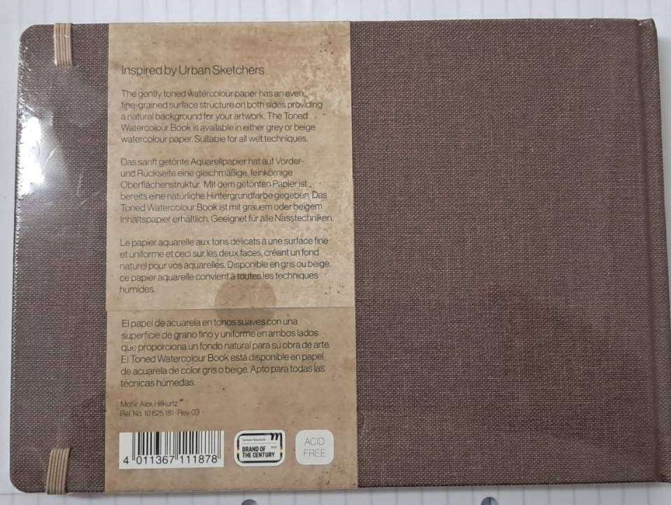 Hahnemuhle Toned Watercolour Book _ A5