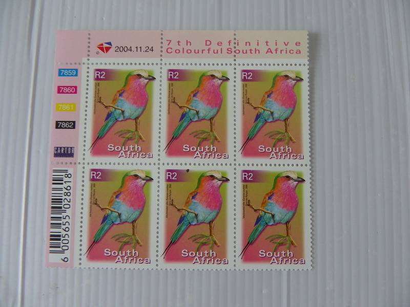 RSA 7th Definitive Series (2000) - R20.00 Mint Control Block #7859 Dated 2004.11.24