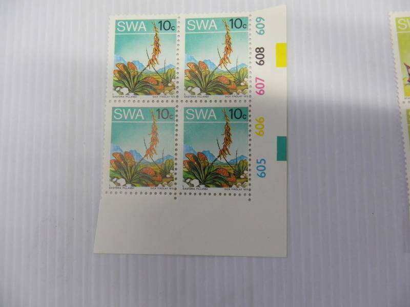 SWA 2nd Definitive Series (1973) - 10c Mint Control Block #605 No Date (SACC @ R40)
