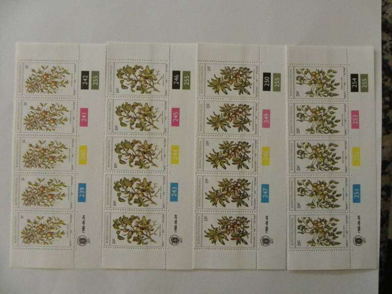 Bophuthatswana 1.12 (1980) - Edible Wild Fruit Mint Control Block Set