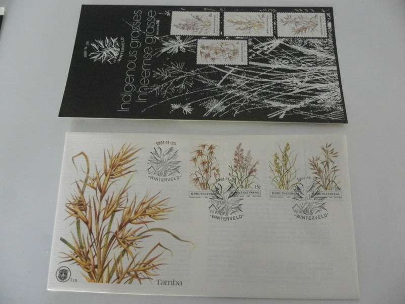 Bophuthatswana 1.19 (1981) - Indigenous Grases FDC with SAPO Brochure
