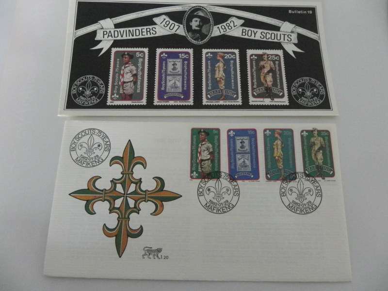 Bophuthatswana 1.20 (1982) - 75th Anniversary of Boy Scouts FDC with SAPO Brochure