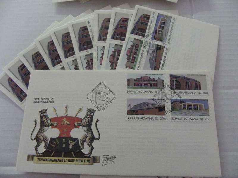 Excess Stock - Bophuthatswana 1.23 FDC`s (Bid per FDC to take all 10)