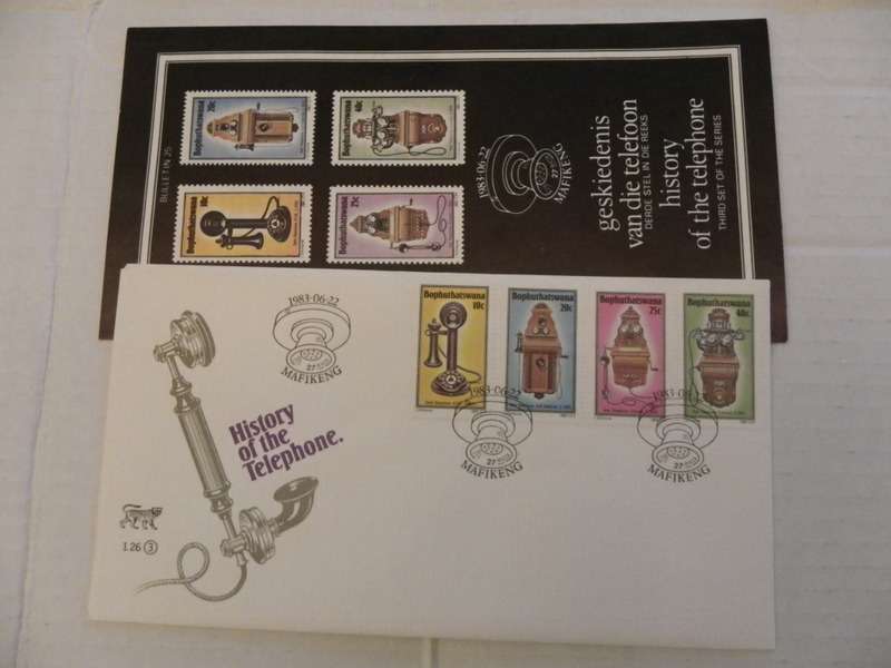 Bophuthatswana 1.26 (1983) - History of the Telephone (3rd Series) FDC with SAPO Brochure