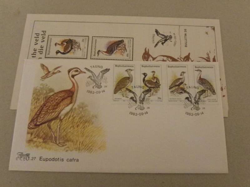Bophuthatswana 1.27 (1983) - Birds of the Veld FDC with SAPO Brochure