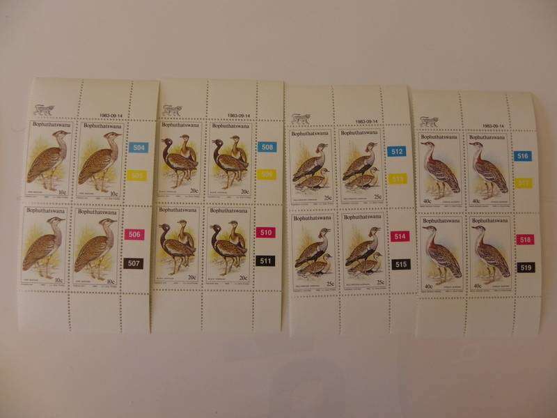 Bophuthatswana 1.27 (1983) - Birds of the Veld Mint Control Block Set