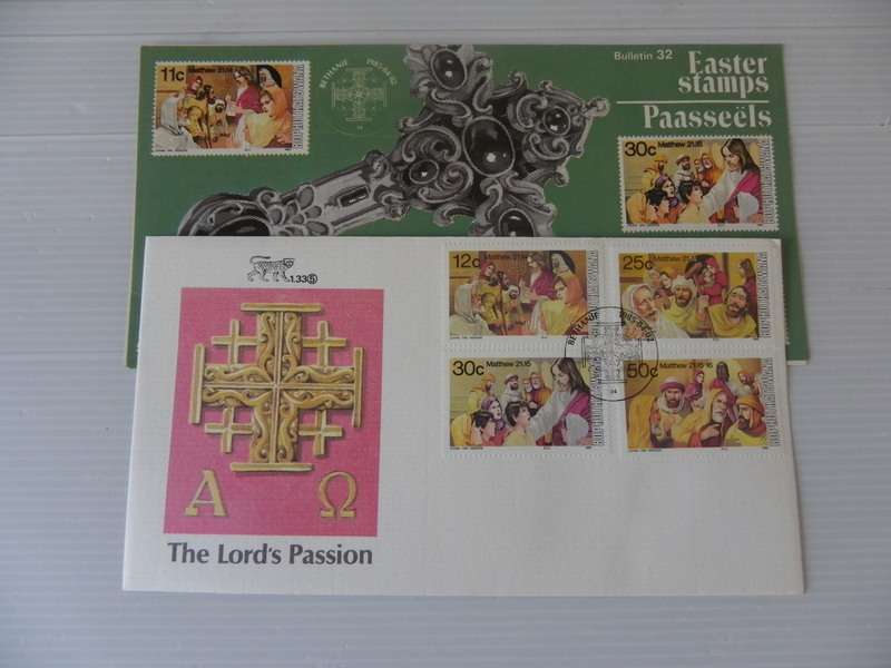 Bophuthatswana 1.33 (1985) - Easter stamps (5th Series) FDC with SAPO Brochure
