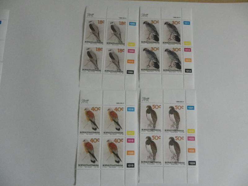 Bophuthatswana 2.16 (1989) - Birds of Prey Mint Control Block Set