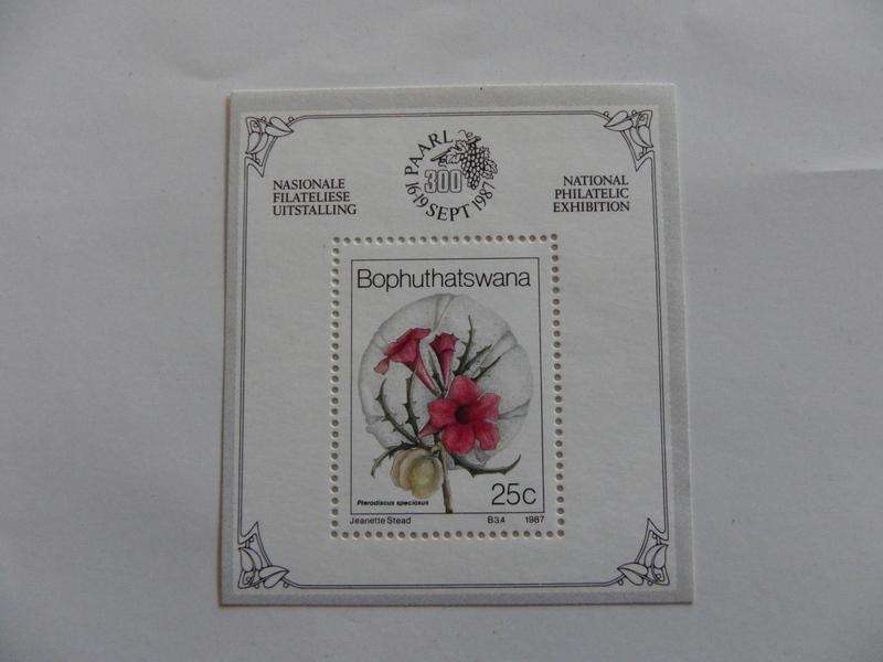 Bophuthatswana SAF02 (1987) - Wild Flowers Mint Miniature Sheet