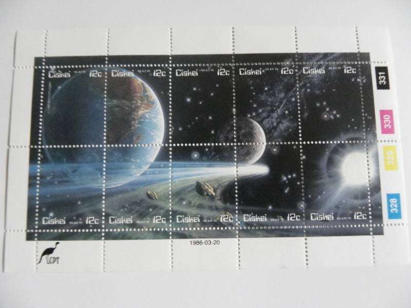 Ciskei 1.17 (1986) - Halley`s Comet Mint Miniature Sheet